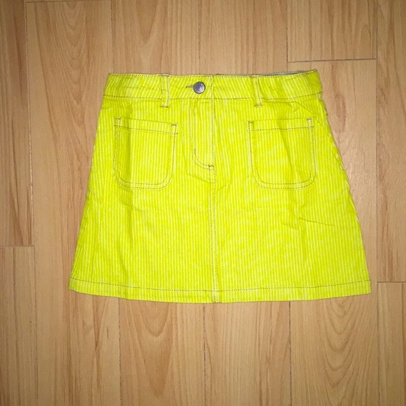 NEW MINI BODEN Green Denim Mini Skirt-S 7/8 & 9/10 - Picture 1 of 3
